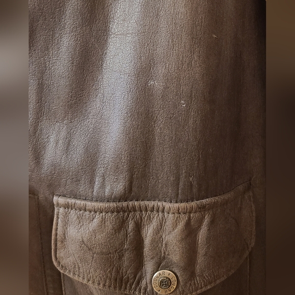 Vintage Cougar International Genuine Leather Bomber Jacket XL - Picture 9 of 9